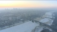 Warszawa - Wisła skuta lodem