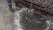 Rozkuwanie lodu na jeziorze