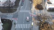 Skrzyżowanie ulic w Warszawie