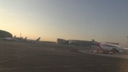 Lotnisko w Dubaju - widok ze startującego samolotu