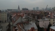 Poznań w pochmurny dzień – ujęcia z drona
