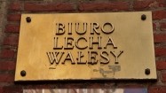Biuro Lecha Wałęsy - tabliczka