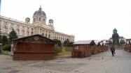 Stragany przed Muzeum Historii Sztuki w Wiedniu