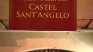 Zamek św. Anioła w Rzymie - napis