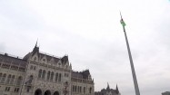 Flaga Węgier przy Orszaghaz