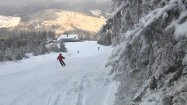 Stok narciarski zimą