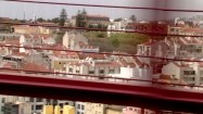 Panorama Lizbony - jazda Mostem 25 Kwietnia