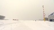 Port lotniczy Zielona Góra-Babimost zimą