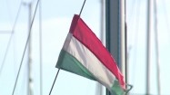 Flaga Węgier na jachcie