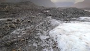 Śnieg na wyspie Spitsbergen