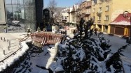 Krupówki w Zakopanem zimą