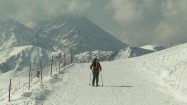 Narciarz w Tatrach