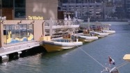 Marina z żółtymi łódkami