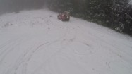 Jazda samochodem w zaśnieżonym terenie