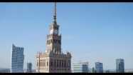 Pałac Kultury i Nauki w Warszawie - widok z drona