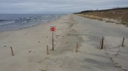 Piaszczysta plaża nad Bałtykiem