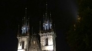 Kościół Najświętszej Marii Panny przed Tynem w Pradze nocą