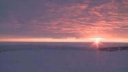 Wysokogórskie Obserwatorium Meteorologiczne na Śnieżce - wschód słońca