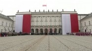 Uroczystości przed Pałacem Prezydenckim w Warszawie
