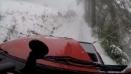 Jazda samochodem terenowym zimą