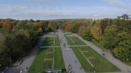 Park w Szczecinie z lotu ptaka