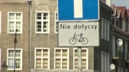 Tabliczka "Nie dotyczy rowerów"