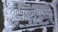 Wysokogórskie Obserwatorium Meteorologiczne na Śnieżce - tabliczka