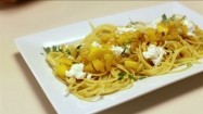 Spaghetti z dynią, ricottą i tymiankiem