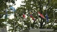 Flagi przed siedzibą ONZ