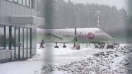 Port lotniczy Zielona Góra-Babimost zimą