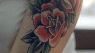 Róża - tatuaż