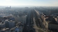Panorama Krakowa z lotu ptaka