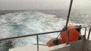 Kilwater - ślad łodzi motorowej na wodzie