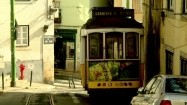 Zabytkowy tramwaj z Lizbonie