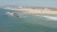 Plaża w Kalifornii z lotu ptaka
