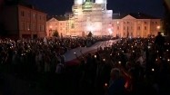 Protestujący przed Sądem Najwyższym w Warszawie