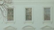 Okna Białego Domu w Waszyngtonie
