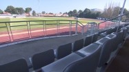 Trybuny na stadionie sportowym