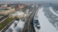 Zimowy Szczecin z lotu ptaka