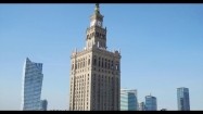 Pałac Kultury i Nauki w Warszawie - widok z drona