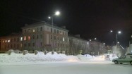 Zimowy wieczór w Murmańsku
