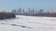 Zimowa panorama Warszawy