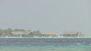 Domki na palach na Malediwach