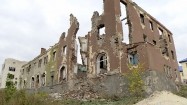 Ruiny budynku w Słowiańsku