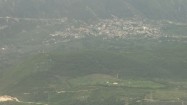 Krajobraz Albanii z samolotu