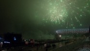 Pokaz fajerwerków przy Stadionie Narodowym