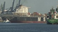 Kontenerowiec MSC Charleston w Porcie Gdynia