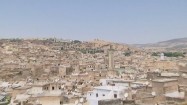 Panorama miasta Fez i ruiny grobowców Merynidów