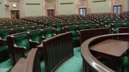 Sejmowa Sala Posiedzeń - ławy sejmowe i mównica