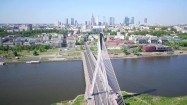 Most Świętokrzyski i panorama Warszawy